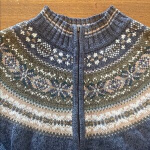 Vintage Zip Up Cardigan